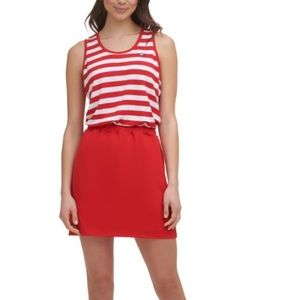 NWT Tommy Hilfiger dress red&white